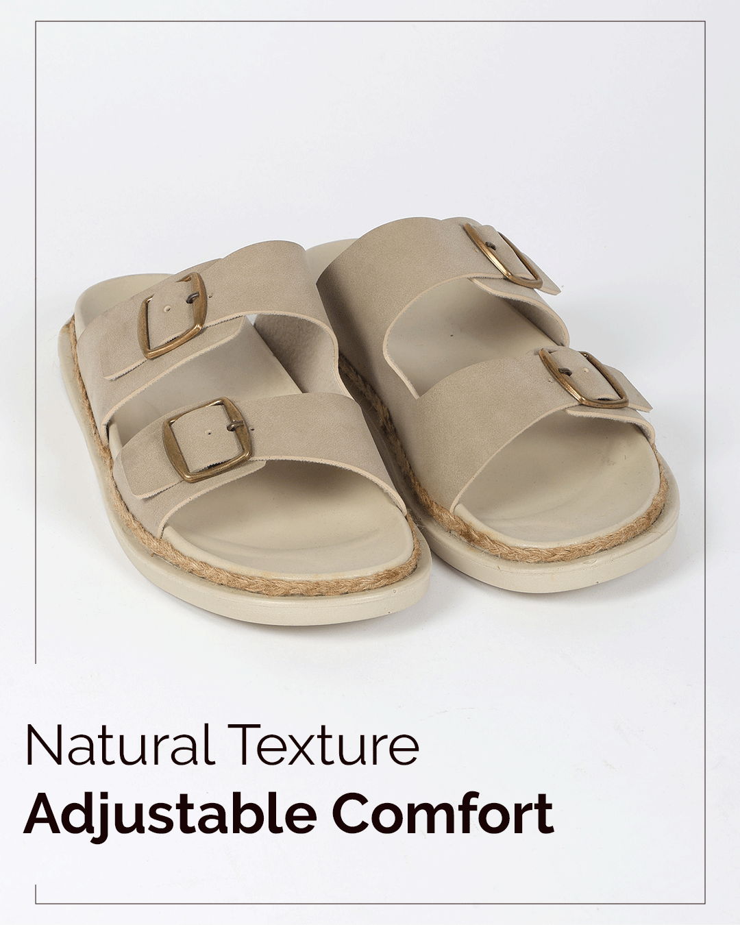 Chirpy Luca Men's Double Buckle Slide Sandals