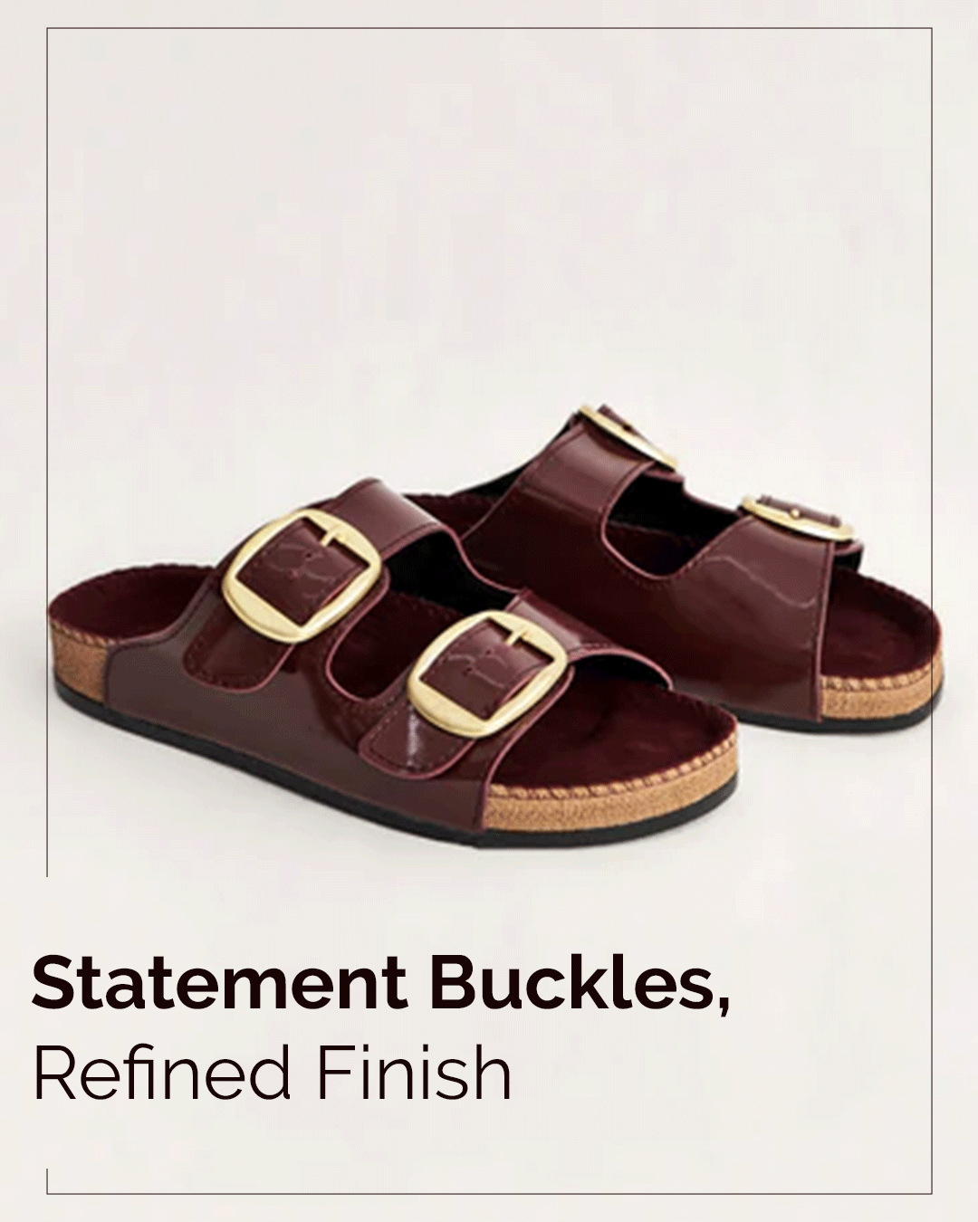 Chirpy Busy Women's Double Buckle Footbed Sandals