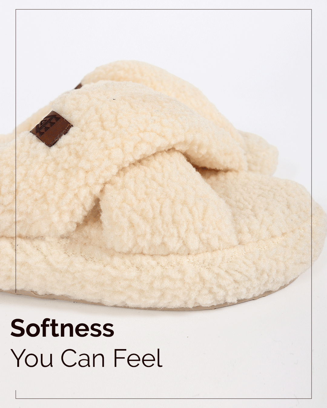Chirpy Jana Women's Cross-Band Plush Slippers