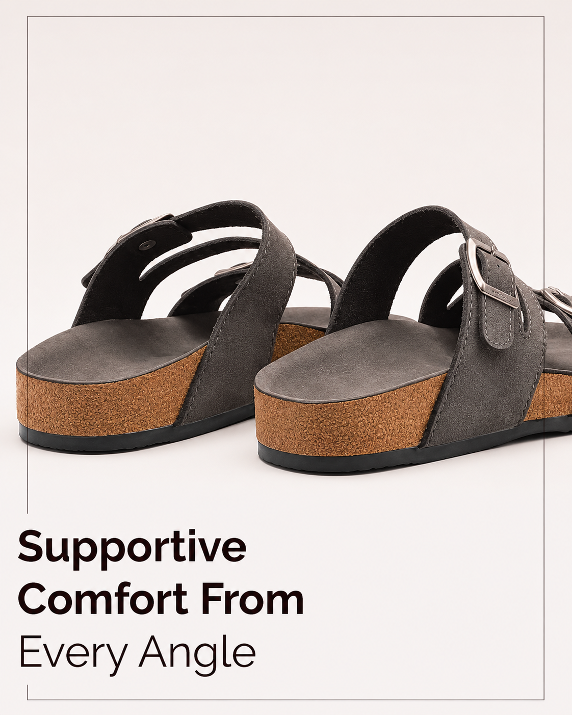 Chirpy Lenora Women's Three-Band Cross-Strap Sandals