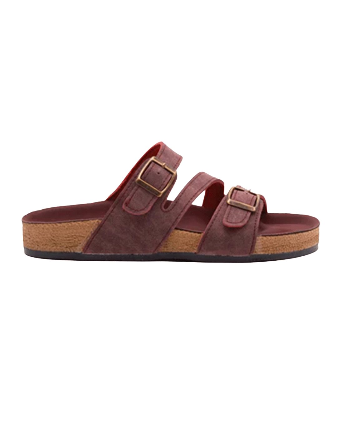 Chirpy Lenora Women's Three-Band Cross-Strap Sandals - Dusty Rose