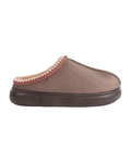 Chirpy Mary-V Women's Patterned Faux Suede House Slippers - Mink