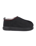Chirpy Cozywalk Women's Patterned Faux Suede House Slippers - Black